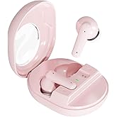 ACEMO Wireless Earbuds Bluetooth 5.4 Headphones with 30H Playtime, ENC Noise Cancelling Mic, Deep Bass IPX5 Waterproof Ear Buds for iOS Android Laptop, Pink