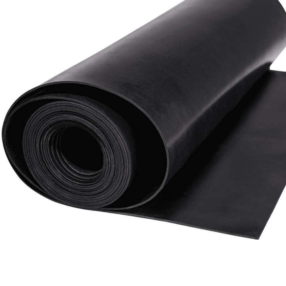Photo 1 of TORRAMI Neoprene Rubber Sheet Roll 1/16 (.062) Inch Thick x 12 Inch Wide x 10 Feet for DIY Gaskets, Pads, Seals, Crafts, Flooring,Cushioning of Anti-Vibration, Anti-Slip