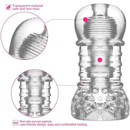 YUJIAN-Massagertoy-Uomini-Delay-Training-Adulti-Giocattolo-Masturbators-Tazza-di-Medical-Grade-Pocket-Blow-Job-Device-Ventosa-Tazza-per-Uomini-Migliore-Regalo