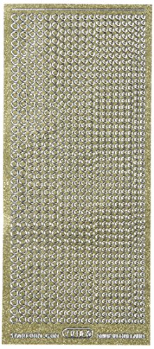 Elizabeth Craft Designs Glitter Dots Assorti Stickers 4"X9" Sheet-Gold