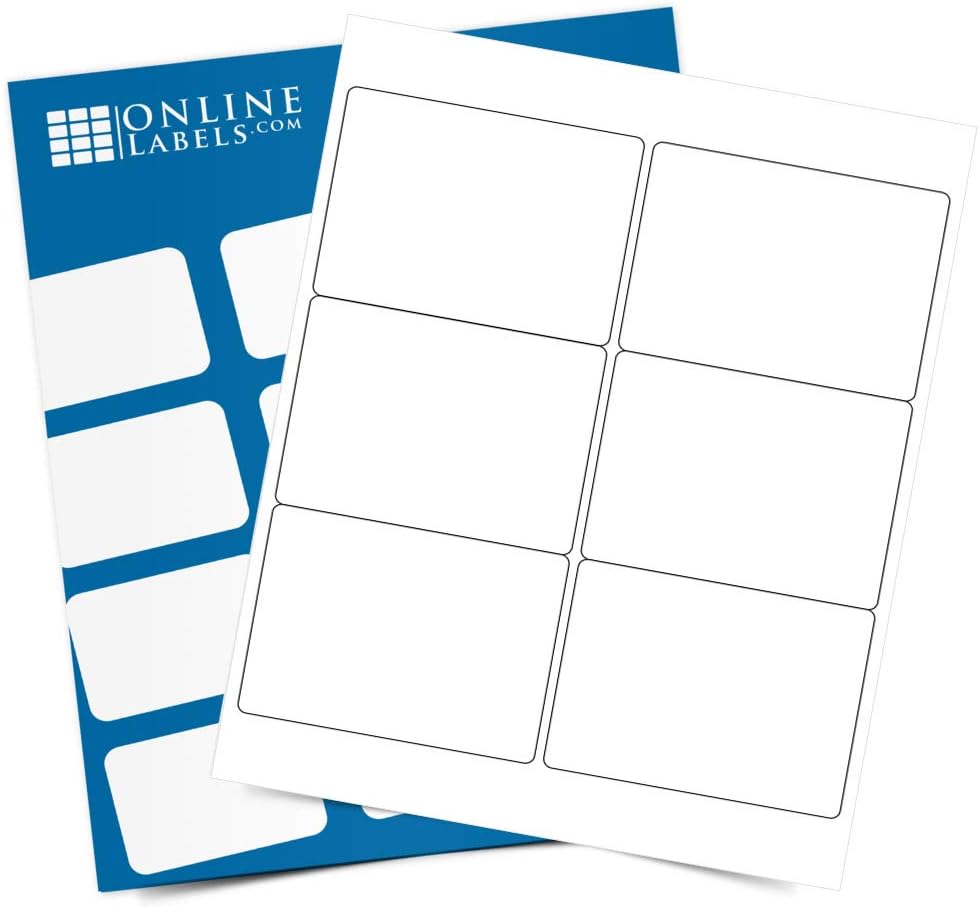 white mailing labels