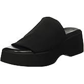 Minshluu Womens Wedge SIides Sandals Platform Open Toe Slip On Elastic Band Wedges Shoes
