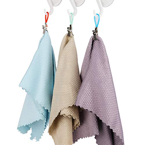 Akwox 30 Pack Kitchen Towels Clip Tea Towel Holder Import It All