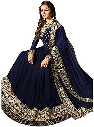 Range Of India Women's Anarkali Salwar Kameez Designer Indian Dress Party Embroidered Gown