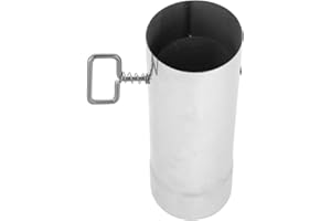 HANABASS Stainless Steel Chimney Pipe with Precision Airflow Adjustment and Leakfree Performance for Outdoor