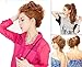 CAISHA Hairpiece Hair Wrap Heat-resistant Synthetic Fibres Curly Messy Updo Black HW6