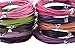 KONMAY 50 Yards 1.0mm 10 Colors Round Jewelry Real Leather Cord, Leather String for Crafting, Braiding
