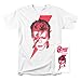 Popfunk David Bowie Aladdin Sane Album Art T-shirt (X-Large) White