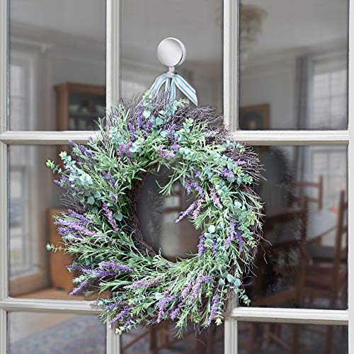 1 Attract+Magnetic+Wreath+Hanger+Silver