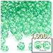 The Crafts Outlet 1,000pc Faceted Plastic Transparent Beads Round 6mm Clear Beads