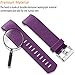 Wepro Replacement Bands for Fitbit Charge 2 HR,Plum, Small