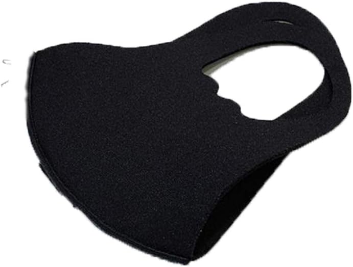Kids Reusable Washable Unisex Anti-Dust Sponge Masks Children's Face Mouth Mask Half Face(Black)