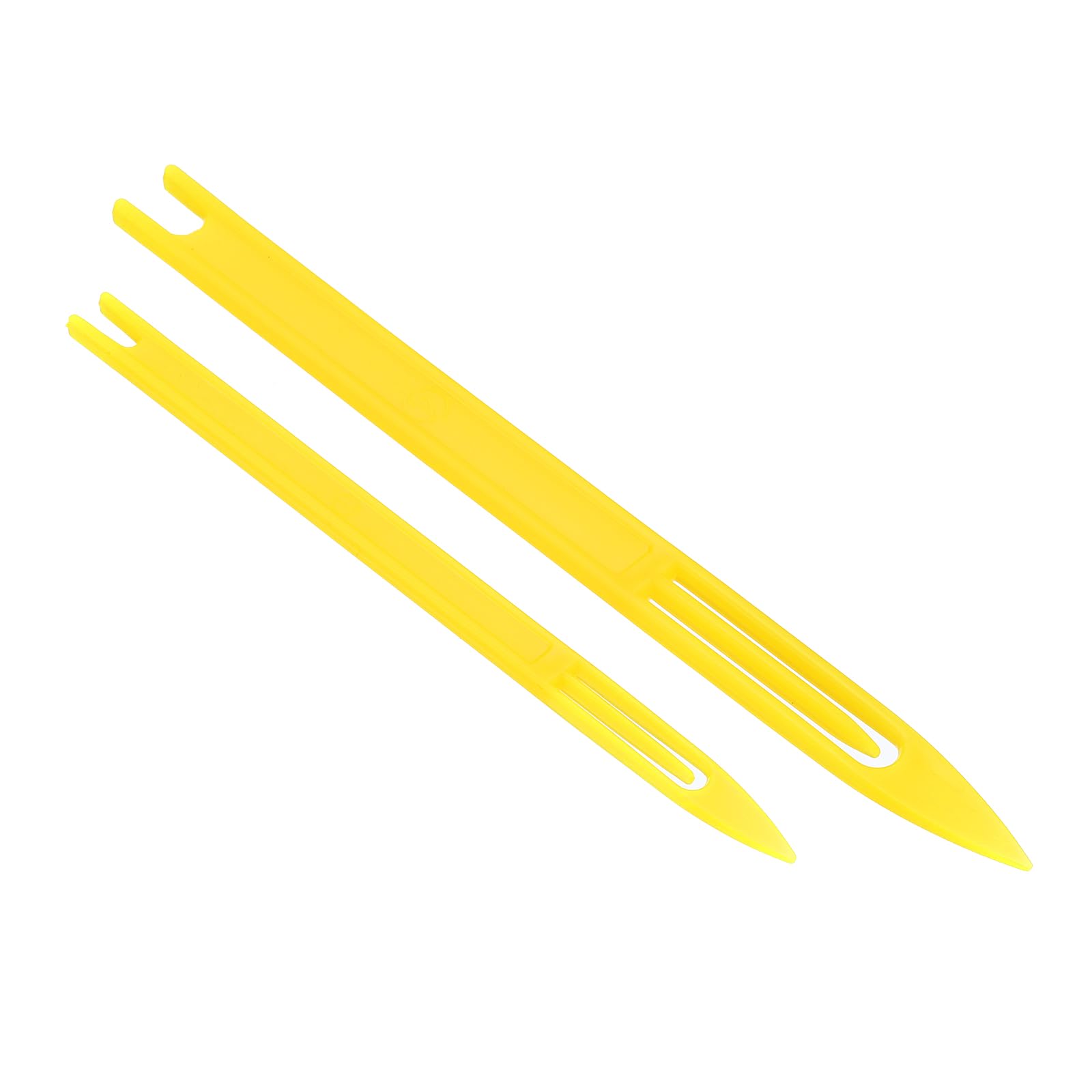 PATIKIL Fishing Net Repair Kit, 10 Pcs Plastic Fishing Net Sewing Needles 4#, 1# Fishing Netting Needle Shuttles for Fishing Net Repairing, Yellow