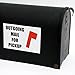 Proper Wolf Outgoing Mail for Pickup Magnet – Magnetic Mailbox Flag Replacement – Size 4x6