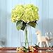 Luyue 5 Big Heads Artificial Silk Hydrangea Bouquet Fake Flowers Arrangement Home Wedding Decor (Green)