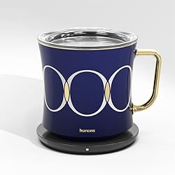 hurkins Smug, up to 149℉ Coffee Mug Warmer & Mug