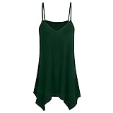 JURTEE Tank Tops for Women, Summer Handkerchief Hem