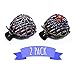 Bun Cover Hair Holder, Hand Crafted Hair Clip. this Attractive Hair Accessory can be Used as a Bun Maker or a Hair Grip. Hair Styling for Women for Thick and Thin Hair. 2 Pcs Uniquely Hand Painted.