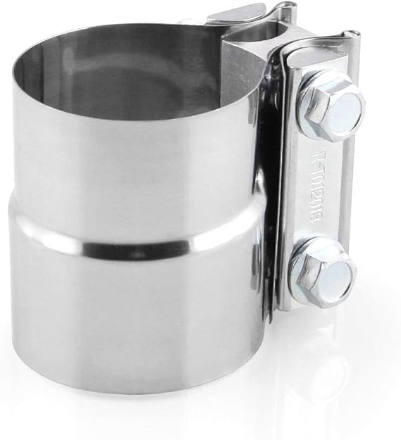 KKmoon Exhaust Clamp, 3inch Lap Joint Exhaust Band Clamp Universal Stainless Steel for 3inch