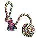 DODODO Dog Rope with Tug, Interactive Rope Chew Toys with Cotton Ball for Medium to Large Breeds and Big Puppies