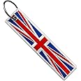 Flag Keychain Tag with Key Ring, EDC for Motorcycles, Scooters, Cars and Gifts