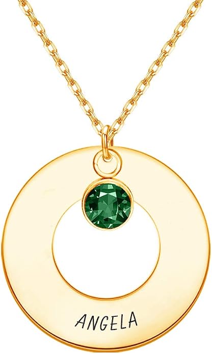 custom circle pendant