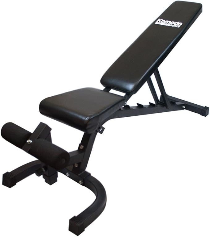 Komodo Adjustable Heavy Duty Weight Bench FID Flat Incline Decline