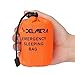 Delmera Emergency Survival Sleeping Bag, Lightweight Waterproof Thermal Emergency Blanket, Bivy Sack with Portable Drawstring Bag for Outdoor Adventure, Camping, Hiking, Orange (Orange- one Pack) primary
