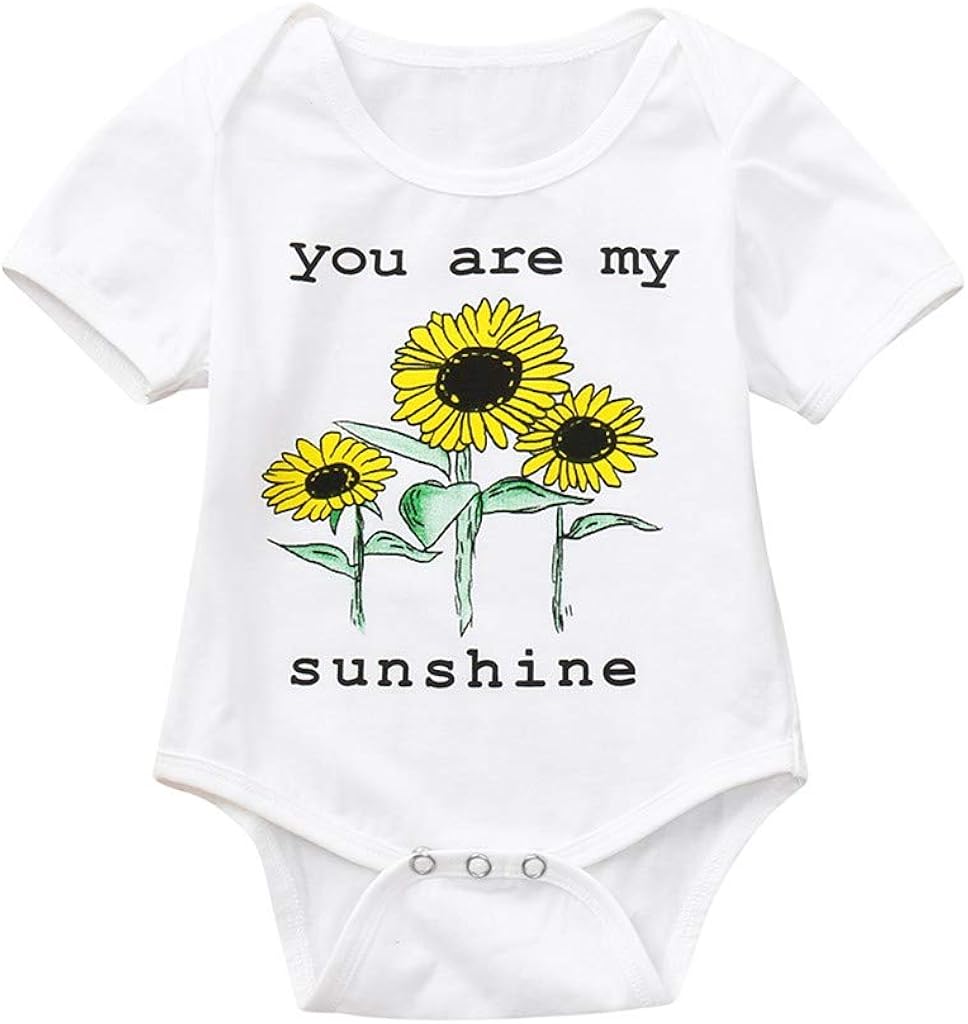 white sunflower romper