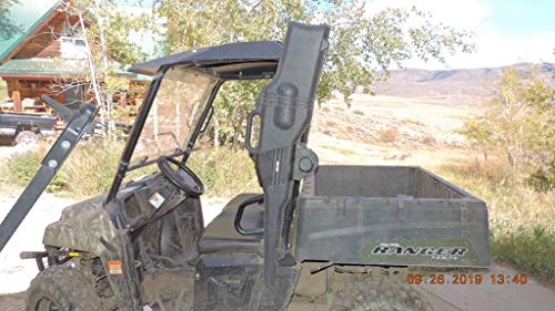 UTV Gun Boot Scabbard Rack Carrier for Utility vehicles Polaris Kawasaki Can Am, Yamaha Wolverine and Viking, Arctic Cat, Kubota, John Deere or other UTV's Polaris Yamaha Ranger Can Am