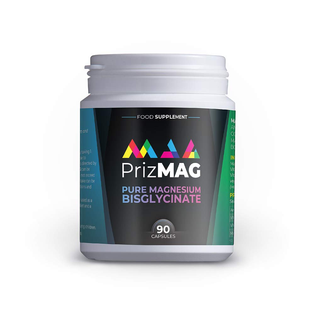 PrizMAG by ITL Health Vegan Magnesium Bisglycinate Capsules - 90ct - Digestive Health & Sleep Support Formula | High Absorption | No Fillers or Stearates | Magnesium Oxide Free (90 Caps)