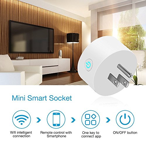 Smart Electrical Outlets,Smart Socket, Smart Plug WiFi Enabled,Timer Outlet,Electrical Power Switch for Household Applicances,Compatible with Amazon Alexa/Google Home/IFTTT - Thumbnail 3