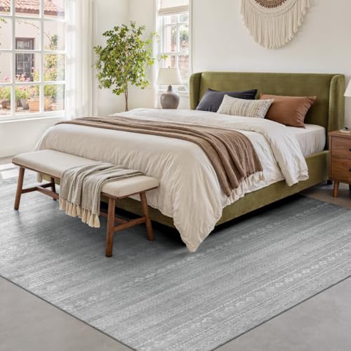 Area Rug 5x7 Carpet Rugs for Living Room Bedroom Boho Rug-Carpet Machine Washable Rugs for Bedroom Dining Room Living Room Rug Grey