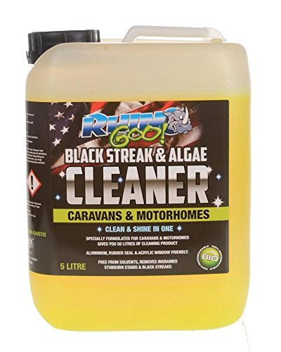 Rhino Goo! 5 litres Concentrated Caravan Cleaner - Motorhome & Camper Cleaner - Black Streak and Algae Remover - Also an effective UPVC & Conservatory Cleaner