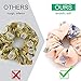 Hair Scrunchies for Women, WEST BAY 20Pcs Scrunchies for Hair Velvet Silk Satin Chiffon Hair Scarves Elastic Ties Bands Ropes Cute Bunny Ear Red Pink Gold Sliver Yellow Ponytail Holder for Women Girl
