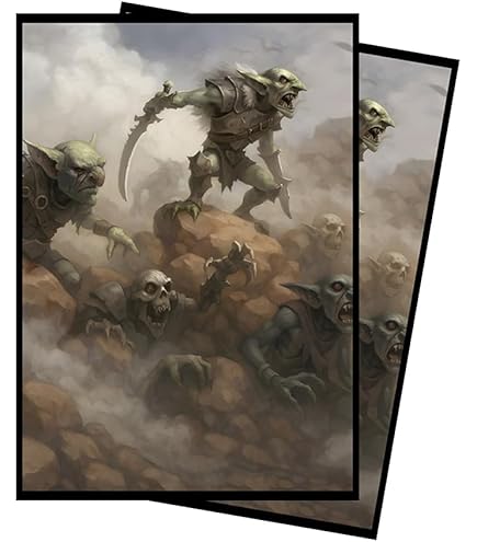 Amazon.com: Realm Guard 100ct Textured TCG/MTG Card Art Sleeves (Goblin  Army) : Toys & Games
