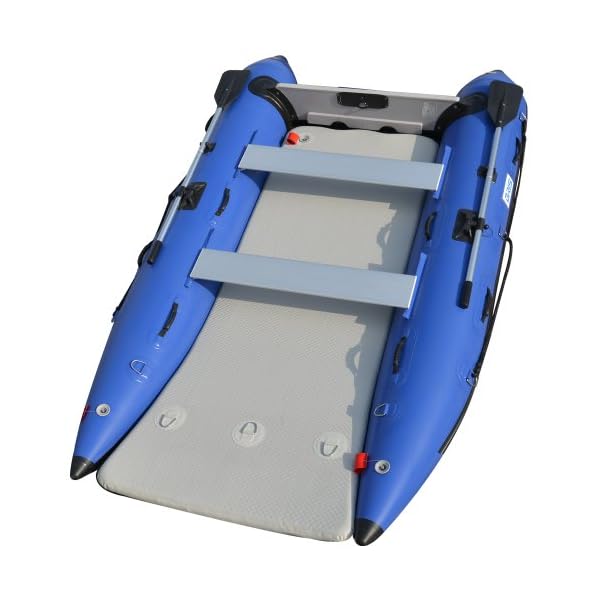 BRIS-11-ft-Inflatable-Catamaran-Inflatable-Boat-Inflatable-Dinghy-Mini-Cat-Boat-Blue