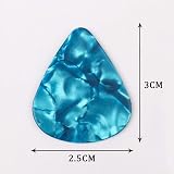 kuou Guitar Picks 20 Pcs Celluloid Plectrums 0.46-1.2mm Assorted Case view 3