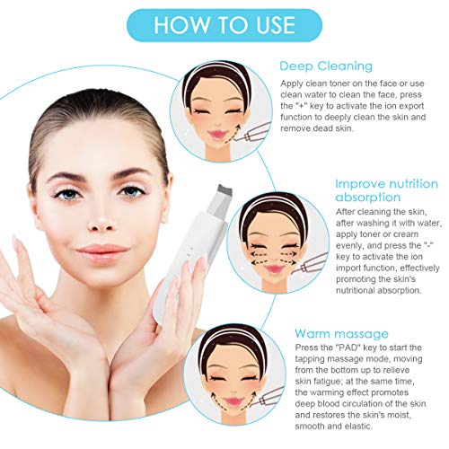 Skin Scrubber Face Spatula, Pores Cleanser Exfoliator Blackhead Remover