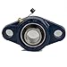 Jeremywell UCFL204-12 Pillow Block Bearing (2 Pack), 3/4 inch Bore, 2-Bolt Flange Mounted, Solid Base, Self-Alignment