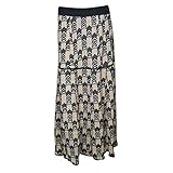 Mogul Womens Maxi Skirts Printed Boho Hippie Gypsy Beach Long Flared Skirt