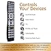 GE Universal Remote Control, Backlit, For Samsung, Vizio, LG, Sony, Sharp, Roku, Apple TV, RCA, Panasonic, Smart TVs, Streaming Players, Blu-ray, DVD, Simple Setup, 8-Device, Big Buttons, Black, 37123thumb 2
