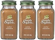 Simply Organic Ground Ceylon Cinnamon, Certified Organic, Vegan | 2.08 Ounce | Cinnamomum verum J. Presl