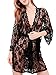 JY Women's Lingerie Comfort Lace Gown Bath Robe Babydoll Dress