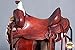 HILASON 17″ Western Big Cowboy Trail Roping Saddle Mahoganythumb 4