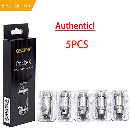 5pcs Authentic PõckeẊ 0.6 COIĹs For äspire PõckeẊ äio Väpe Peń SŢärter Kït