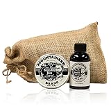 Mountaineer Brand Heavy Duty Beard Balm and WV Timber Beard Oil Combo (2 Ounce each)