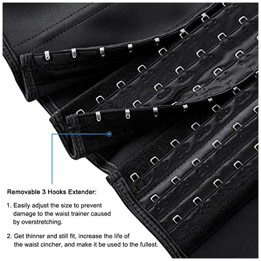 ECOWALSON Waist Trainer for Women Corset Cincher Body Shaper Girdle Trimmer with Steel Bones Extender - Image 5