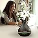 Villain Spa Ultrasonic Aroma Essential Oil Diffuser, 400 mL Wood Grain Cool Mist Humidifier with 7 Color Changing LED Lights, Mist Control, Auto Off,  8 -12 hr. Mist