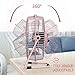 OPOLAR Desktop USB Fan, Low Noise Personal Table Mini Fan with 6 Inch Upgraded Blades Brings Enhanced Airflow, Small Metal Design USB Powered Cooling Fan, Pink